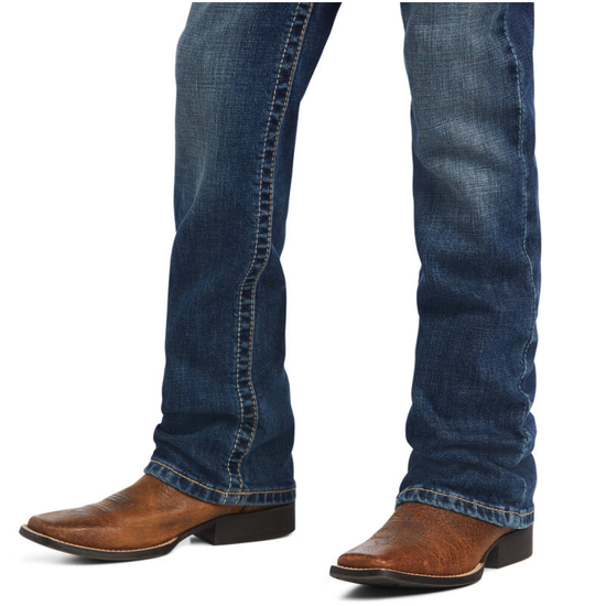 Load image into Gallery viewer, Ariat® Boys B5 Wilson Slim Wave Blue Straight Leg Jeans 10040502
