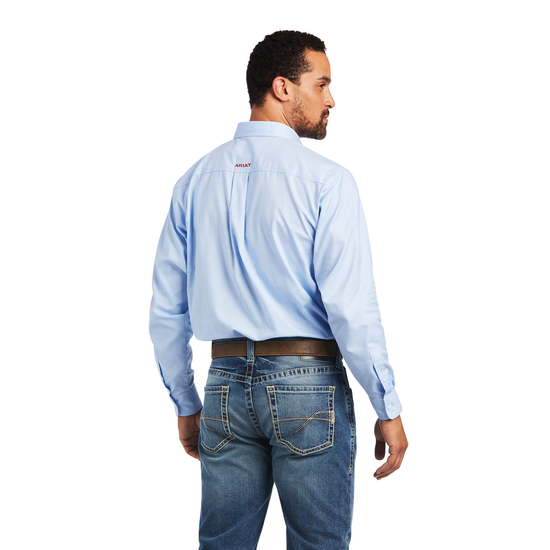 Ariat® Men's Pro Series Fisher Blue Plaid Button Down Shirt 10040551