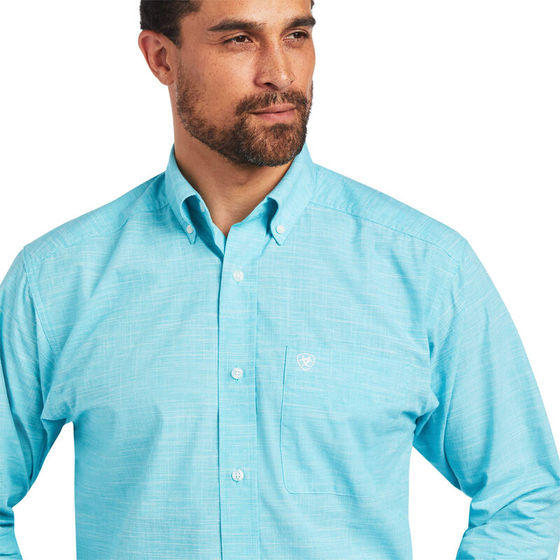 Ariat Men's Classic Solid Sub Long Sleeve Merman Button Down Shirt 10040600