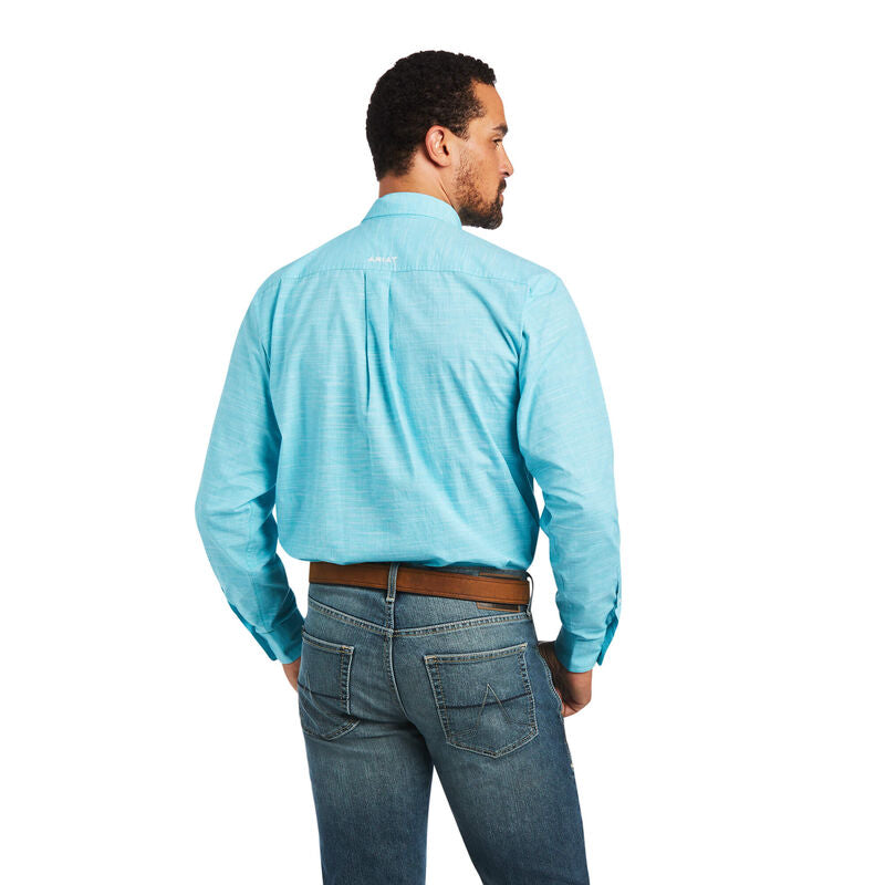 Ariat Men's Classic Solid Sub Long Sleeve Merman Button Down Shirt 10040600