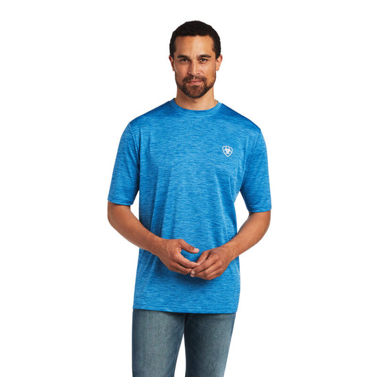Ariat Men's Vertical Flag Graphic Blue T-Shirt 10040633