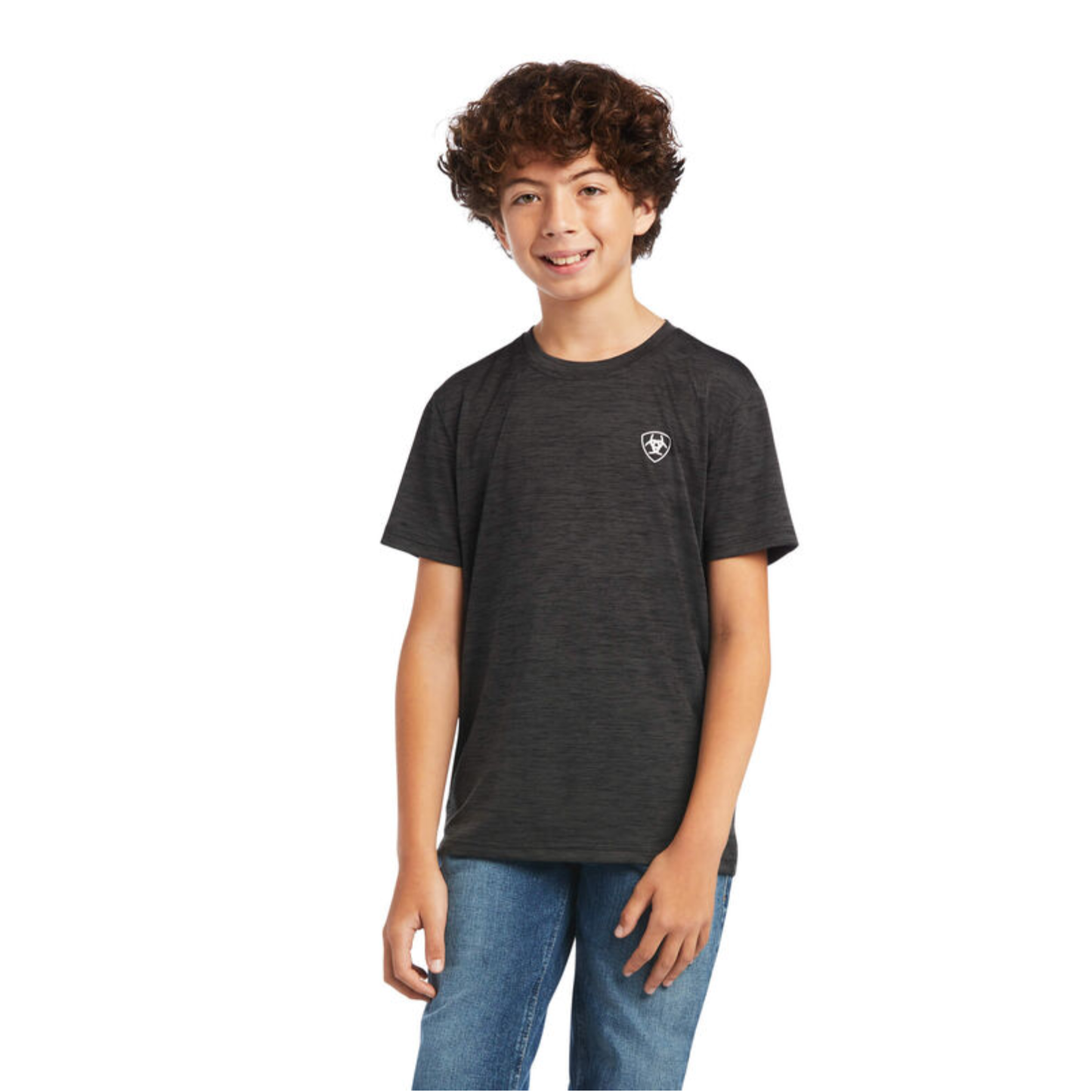Ariat Children's Charger Patriotic Charcoal Graphic T-shirt 10040635