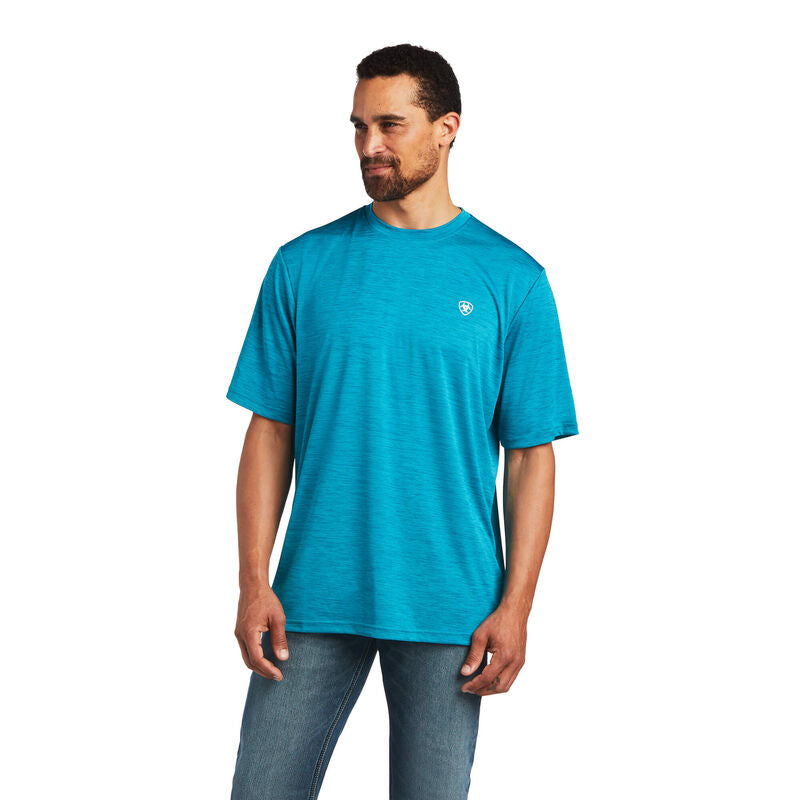 Ariat® Men's Charger Basic Turquoise Short Sleeve T-Shirt 10040658