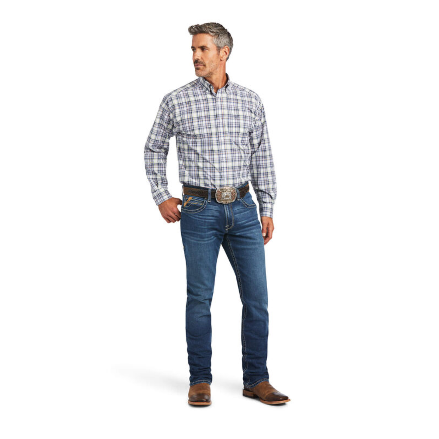 Ariat® Men's Pro Brady Classic White Button Down Shirt 10040669