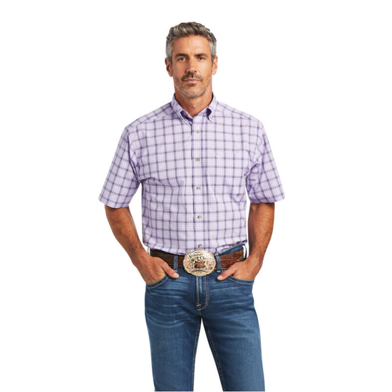 Ariat® Men's Pro Bruce Classic Lavender Button Down Shirt 10040672