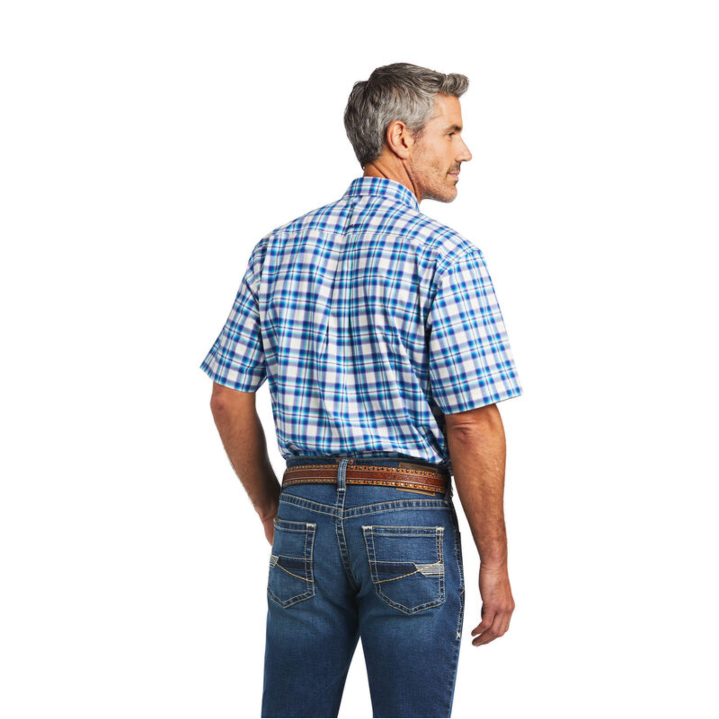 Ariat® Men's Pro Isai Stretch Classic White Button Down Shirt 10040686