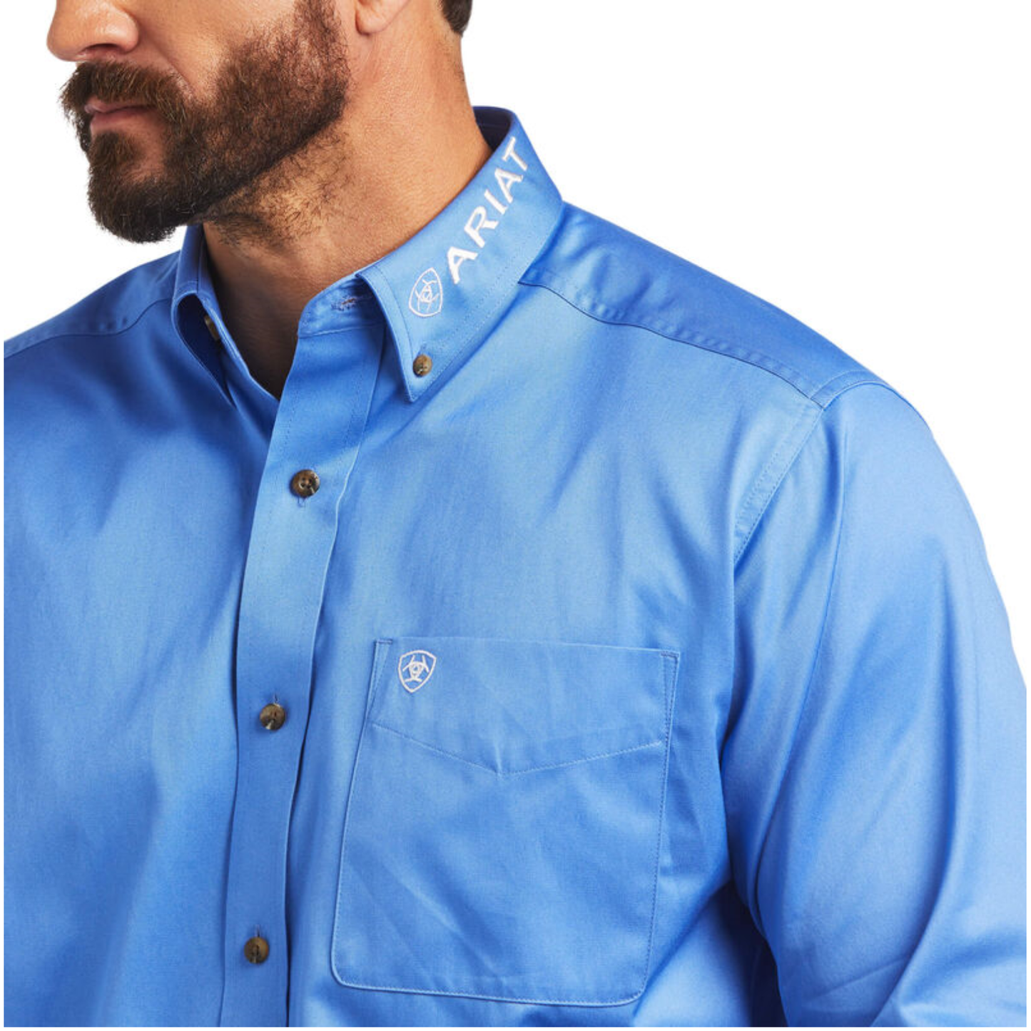 Ariat® Men's Reykjavik Blue Classic Fit Button Down Shirt 10040699