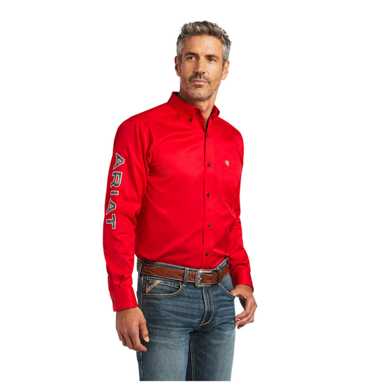 Ariat® Men's Casual Team Logo Southwest Red Button Down Shirt 10040702