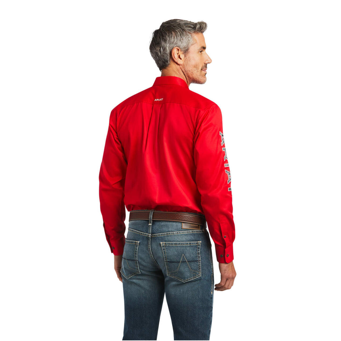 Ariat® Men's Casual Team Logo Southwest Red Button Down Shirt 10040702