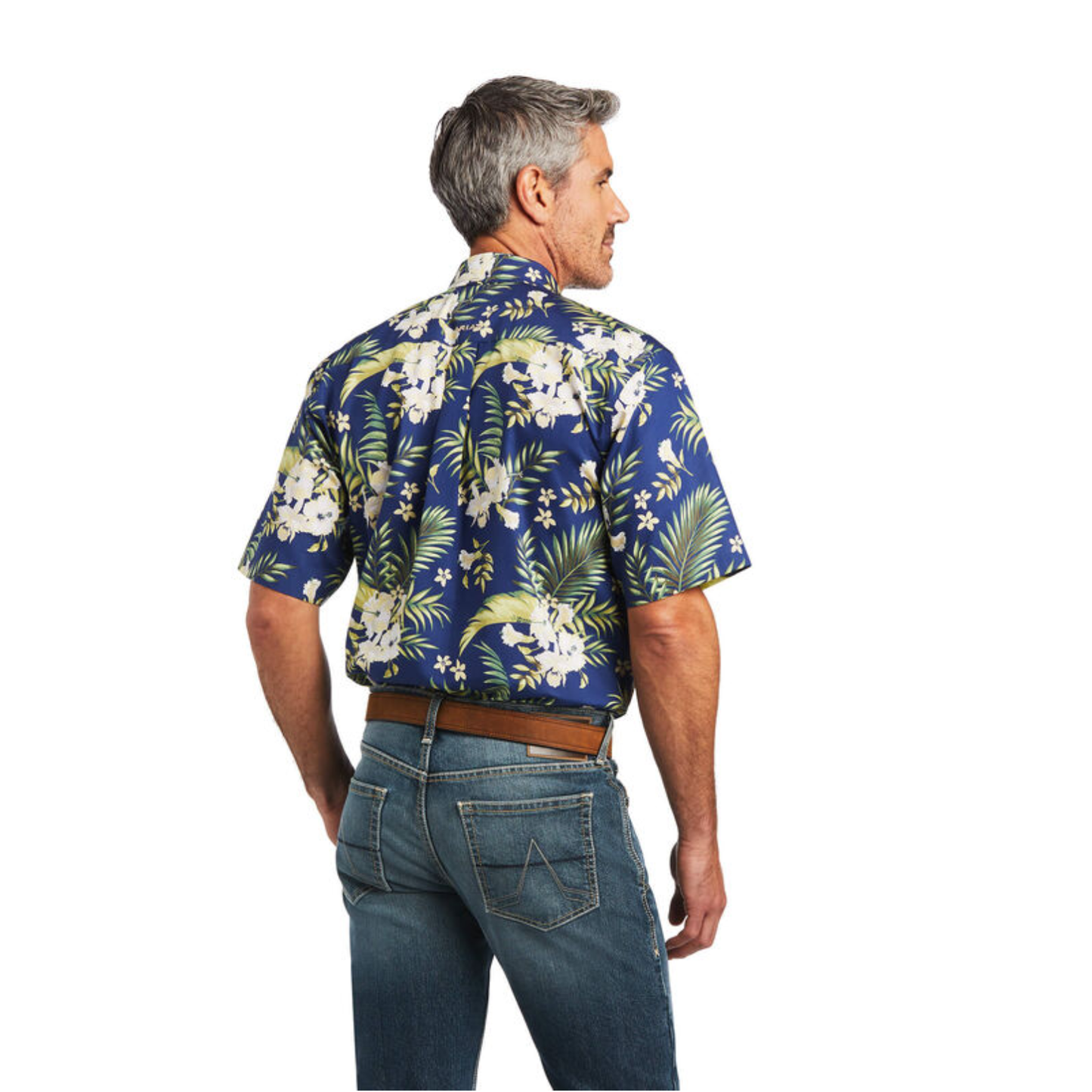 Ariat® Men's Wrinkle Free Ephraim Blue Button Down Shirt 10040725