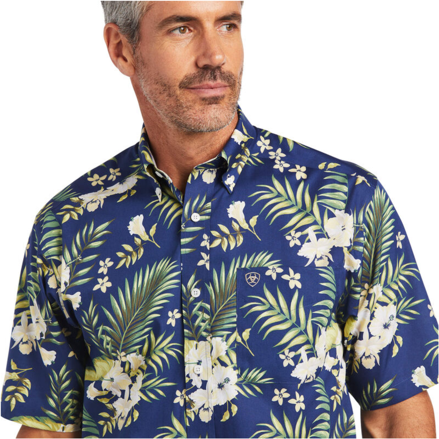 Ariat® Men's Wrinkle Free Ephraim Blue Button Down Shirt 10040725