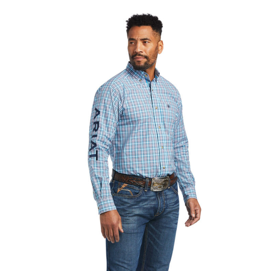 ariat blue button up