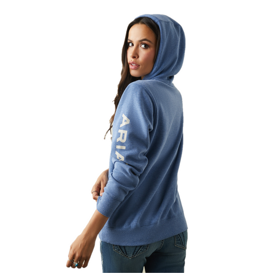 Ariat® Ladies Logo Blue Heather Hoodie 10040814