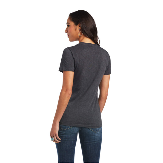 Ariat® Ladies Peace Charcoal Heather Graphic T-shirt 10040960