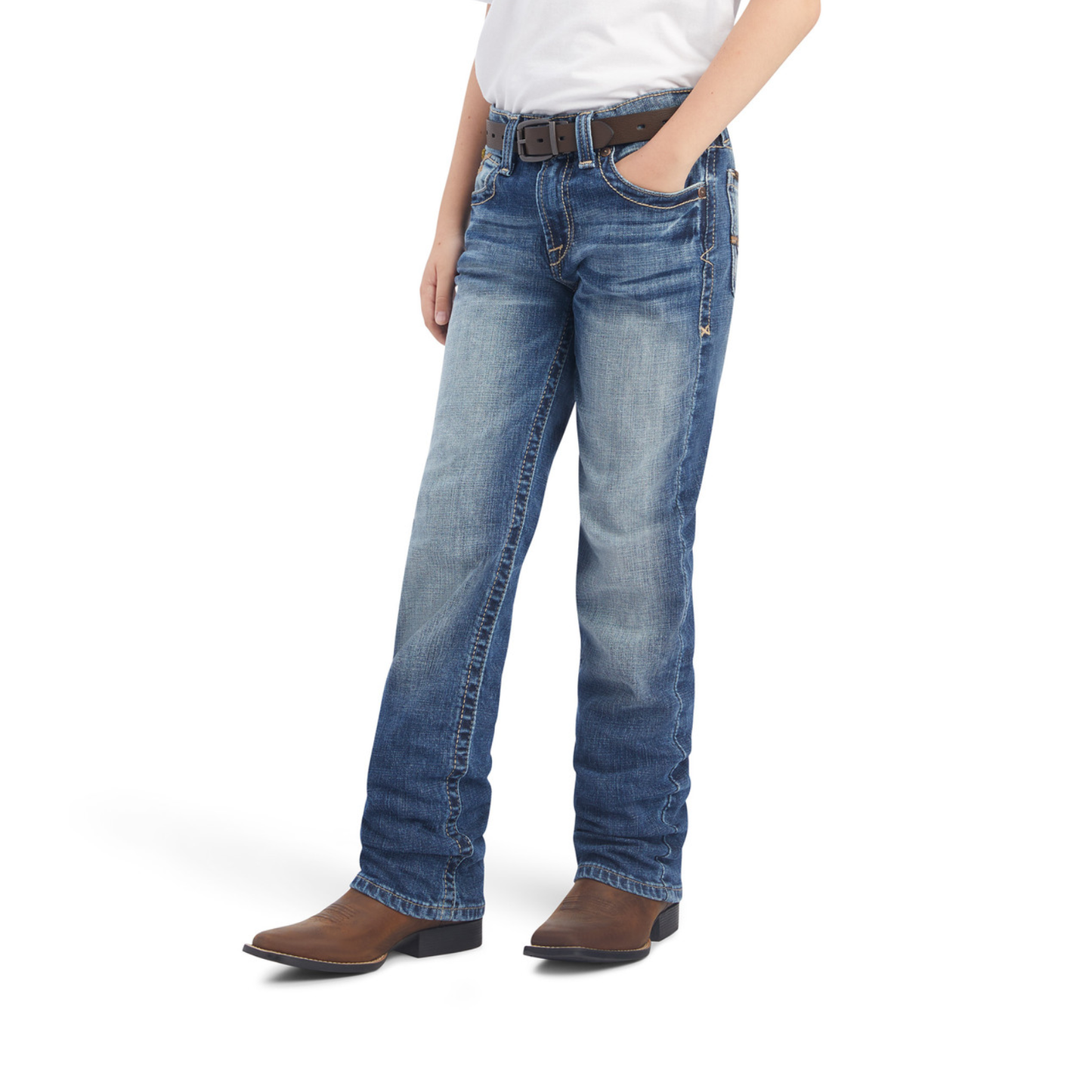 Load image into Gallery viewer, Ariat® Boy&amp;#39;s Dakota B5 Slim Straight Leg Jeans 10041089
