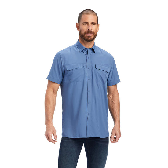 Ariat Men's VentTEK™ Outbound Bijou Blue Button Down Shirt 10041119
