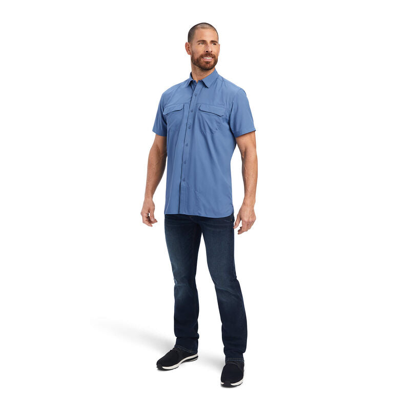 Ariat Men's VentTEK™ Outbound Bijou Blue Button Down Shirt 10041119