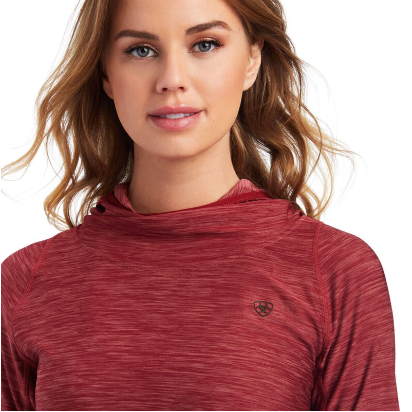 Ariat® Ladies Laguna Sun-Dried Tomato Hooded Shirt 10041212