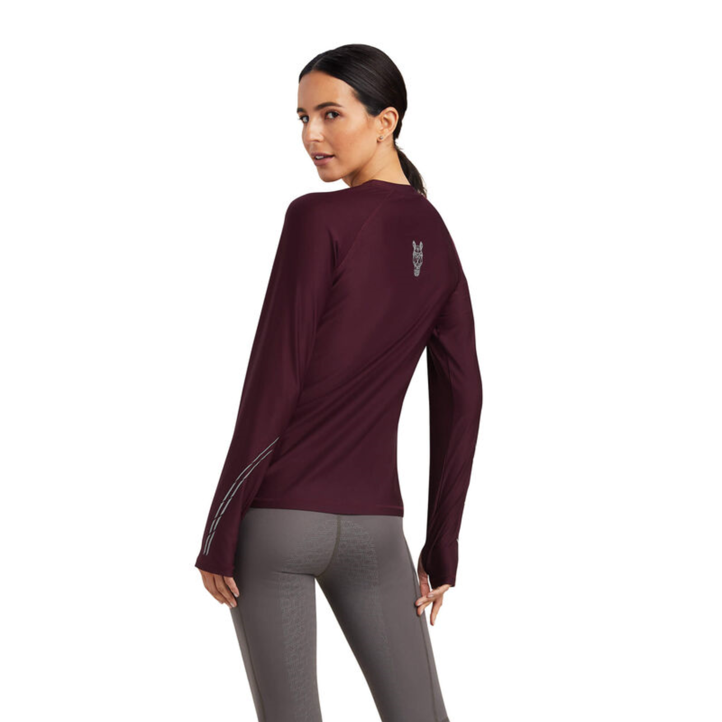 Ariat® Ladies Lumina Logo Mulberry Long Sleeve T-Shirt 10041255