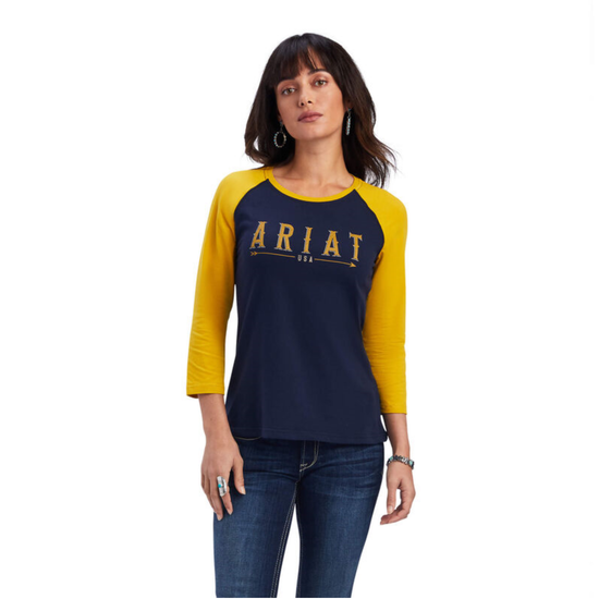 Ariat® Ladies R.E.A.L.™ Arrow Classic Navy T-Shirt 10041298