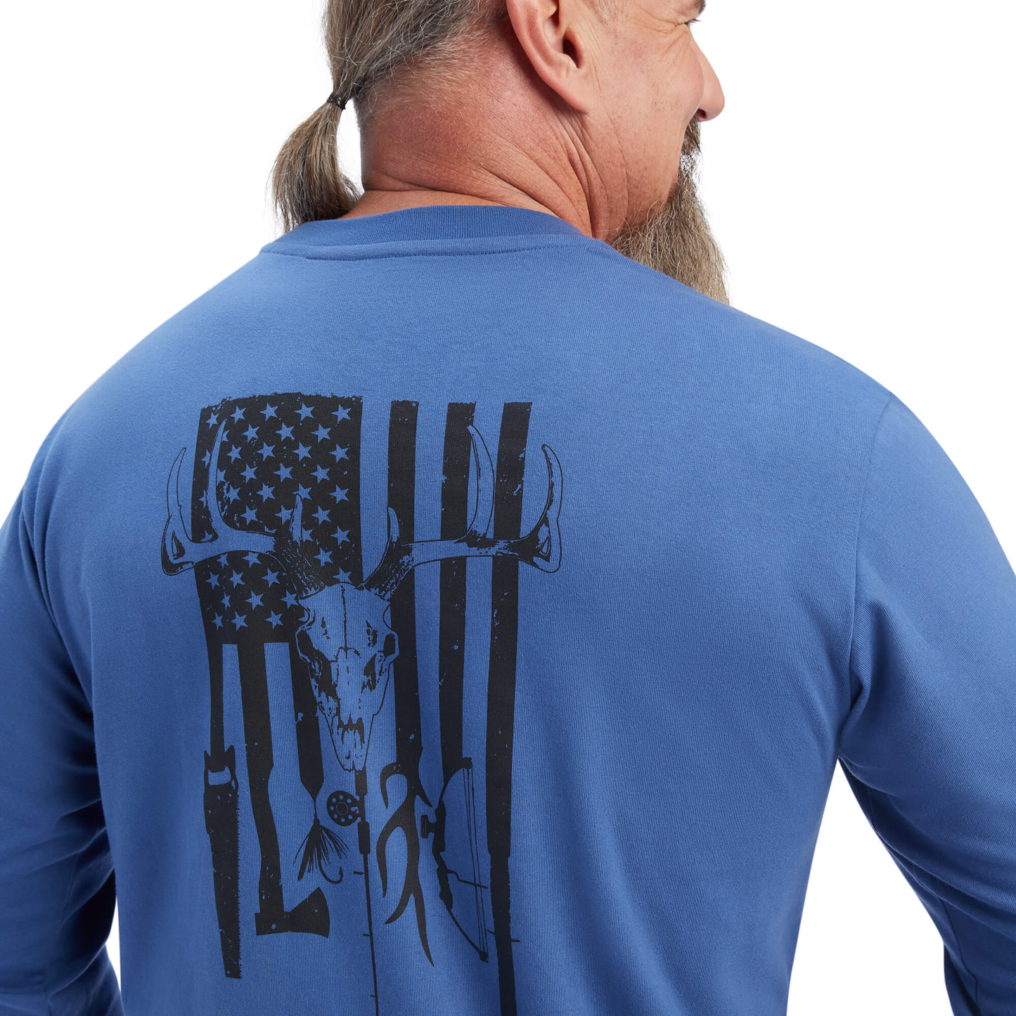 Ariat® Men's Rebar Outdoor Graphic Navy T-Shirt 10041419