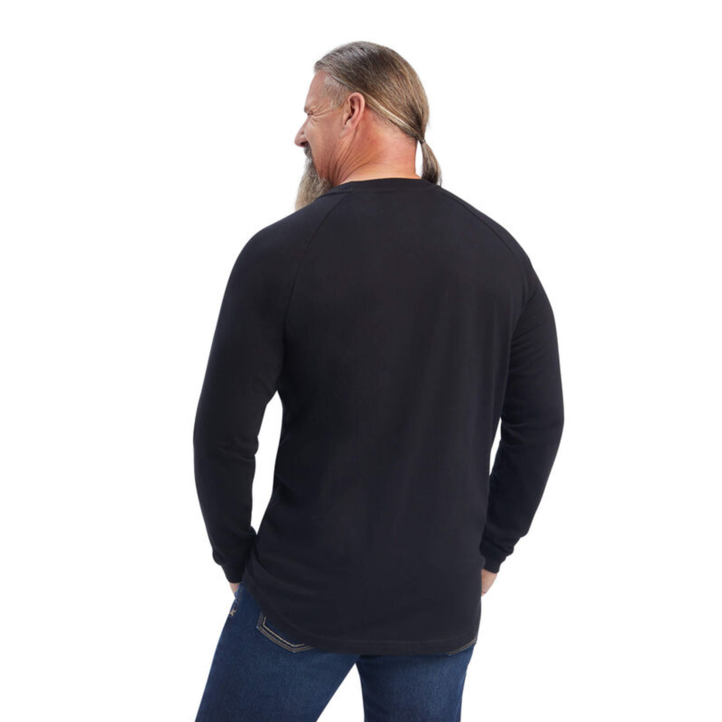 Ariat® Men's Rebar Cotton Strong Black T-Shirt 10041458