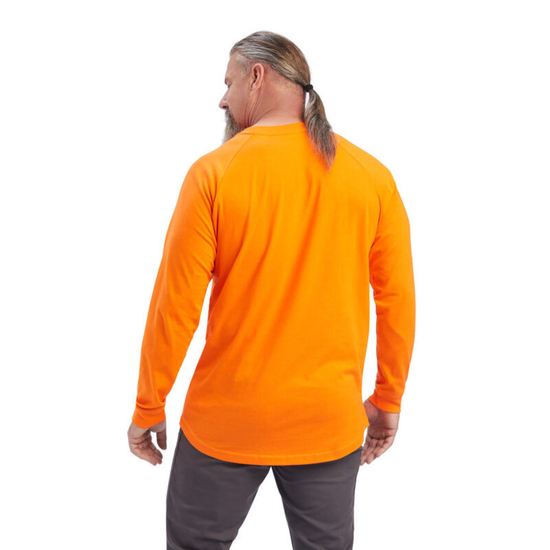 Ariat® Men's Rebar Cotton Strong Orange T-Shirt 10041490