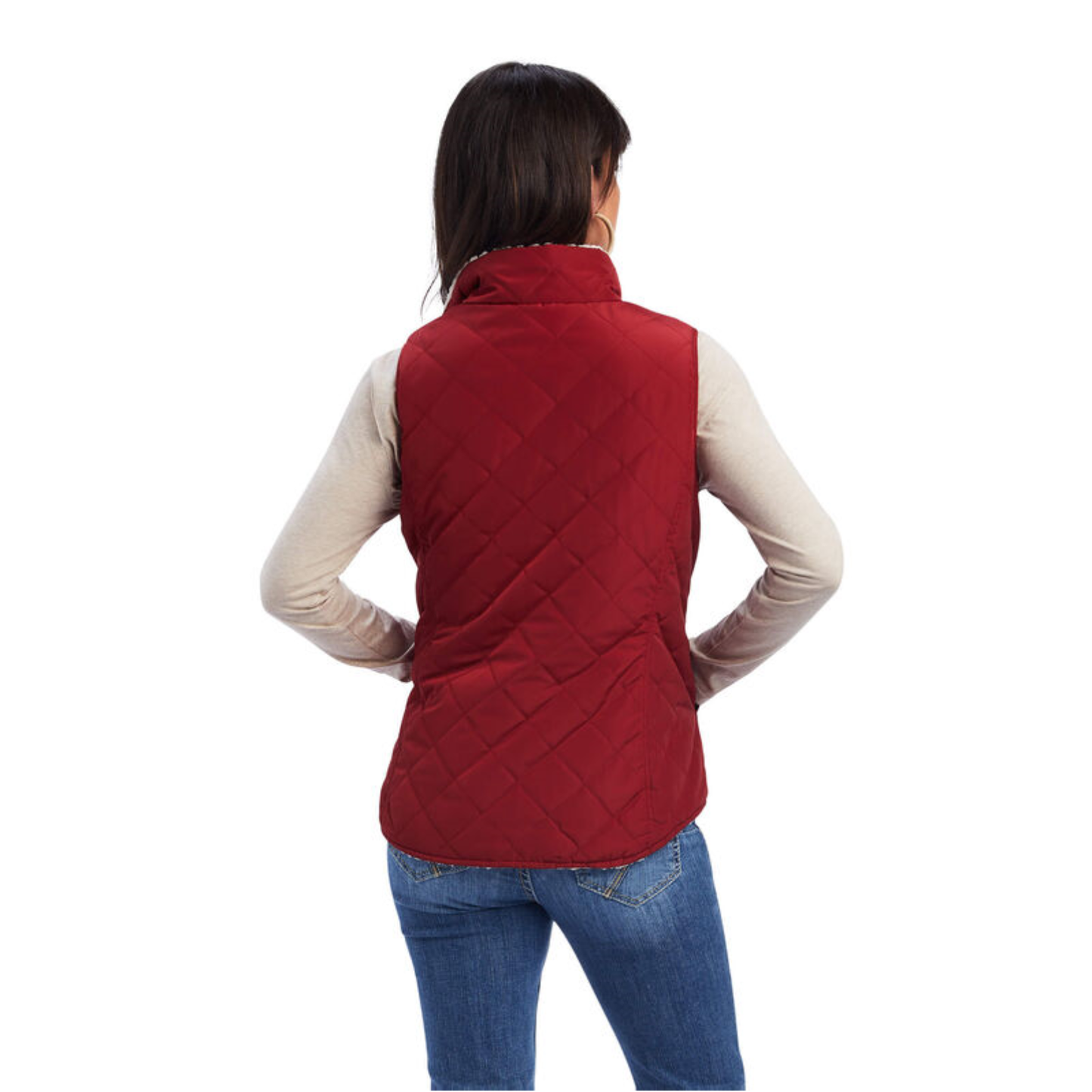 Ariat® Ladies R.E.A.L.™  Reversible  Rouge Red Vest 10041586