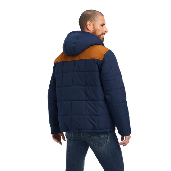 Ariat® Men's Crius Hooded Insulated Navy Jacket 10041648