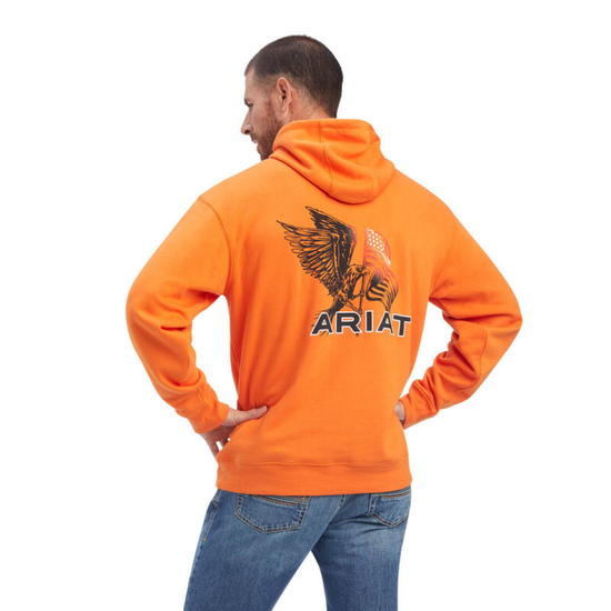 Ariat® Men's Free Bird Harvest Pumpkin Pullover Sweatshirt 10041709