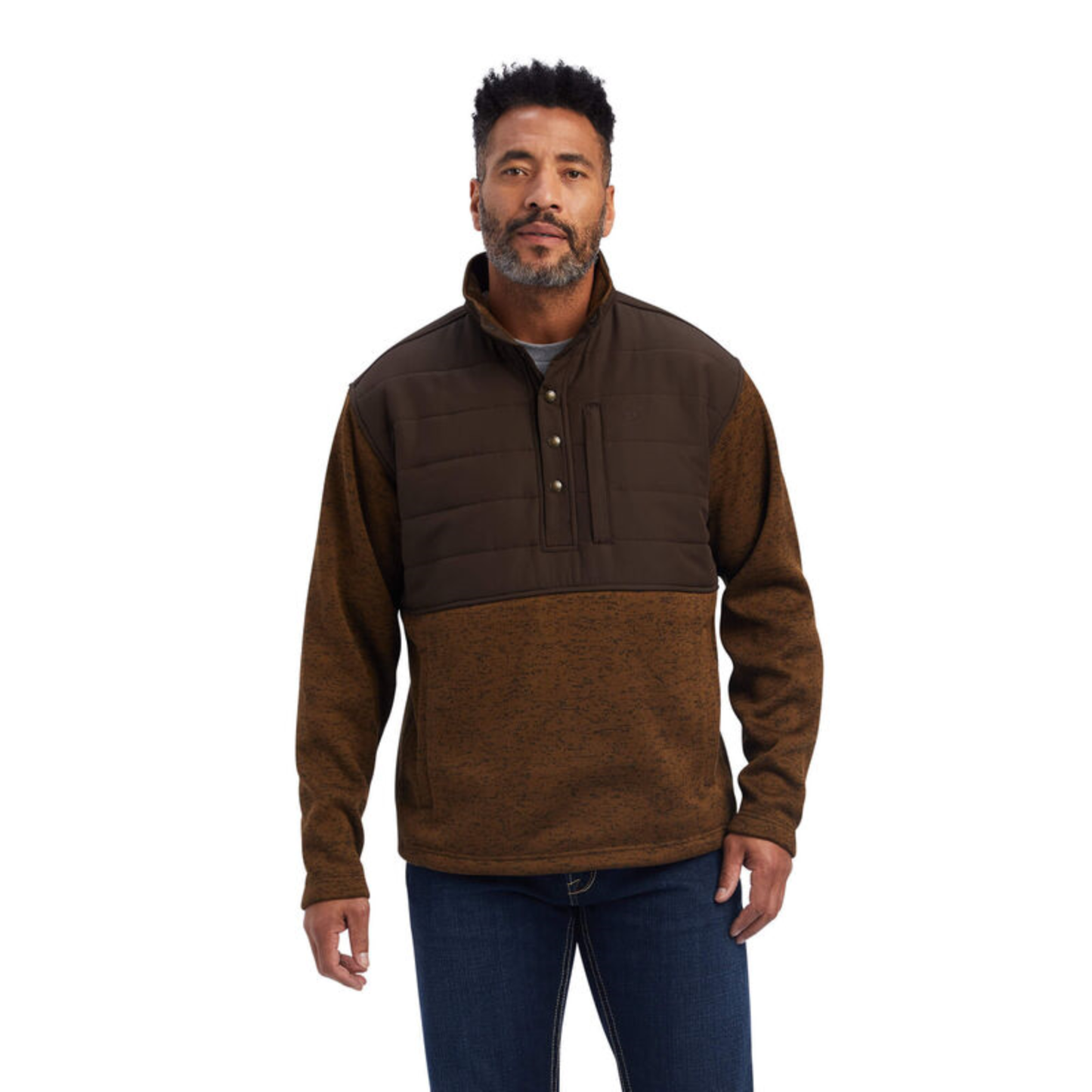Ariat® Men's Brindlewood Caldwell Reinforced Snap Sweater 10041731