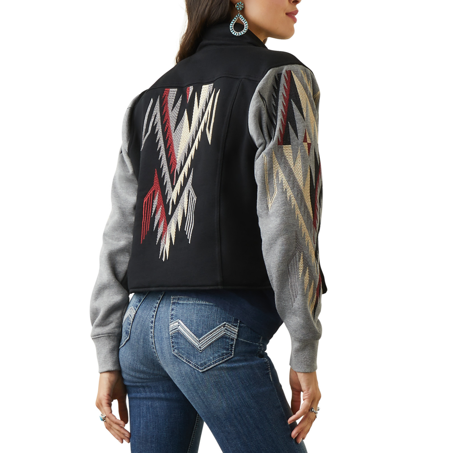 Ariat® Ladies Black & Grey Embroidered Chimayo Jacket 10042146