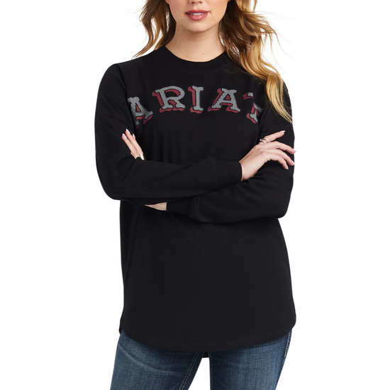 Ariat® Ladies R.E.A.L™ Oversized Black Shirt 10042149