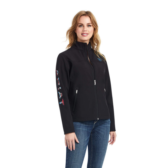 Ariat® Ladies Team Logo Black Chimayo Softshell Jacket 10042185
