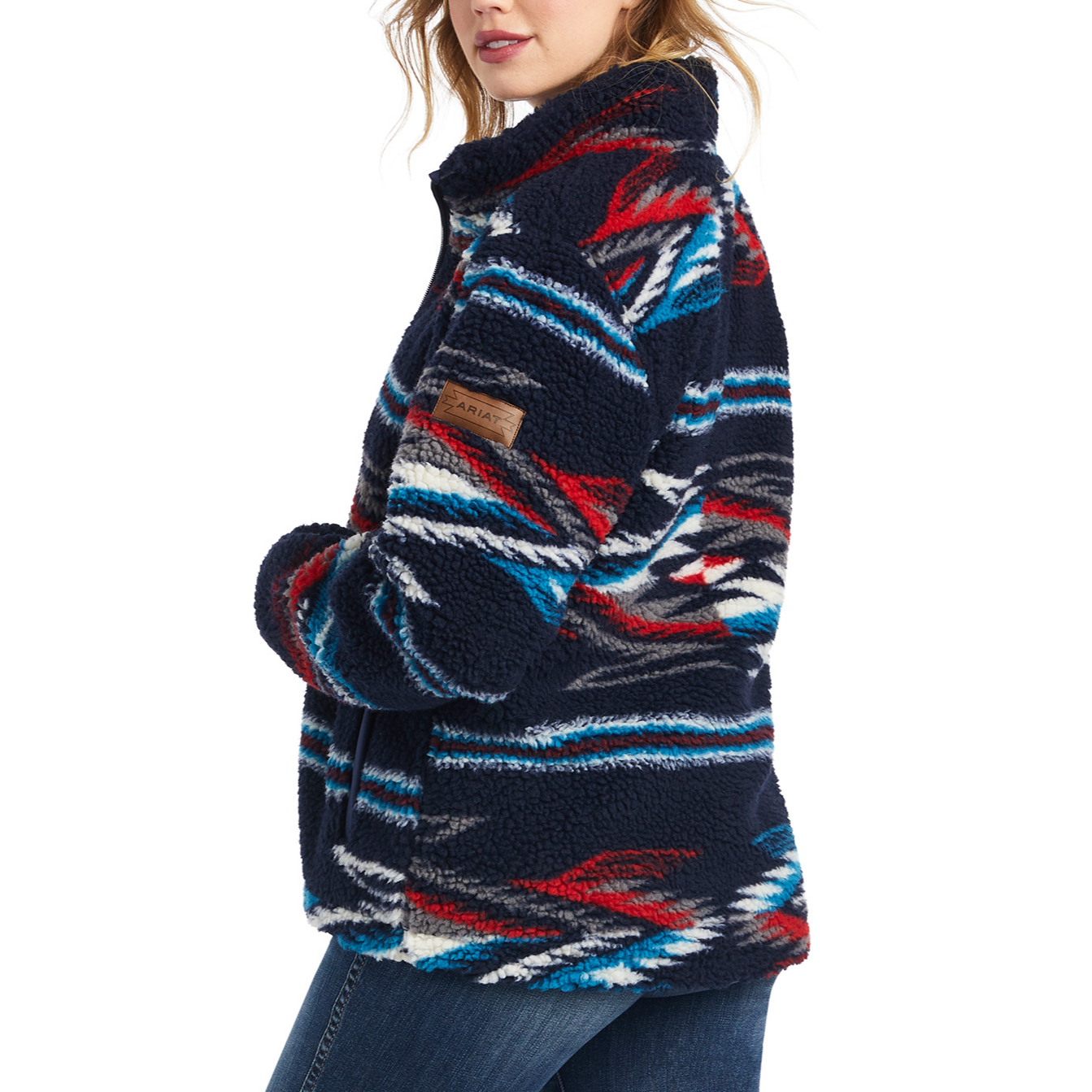 Ariat® Ladies Chimayo New Mexico Navy Fleece Jacket 10042189