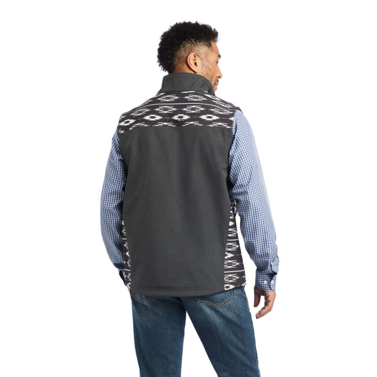 Ariat® Men's Vernon 2.0 Chimayo Charcoal Softshell Vest 10042188