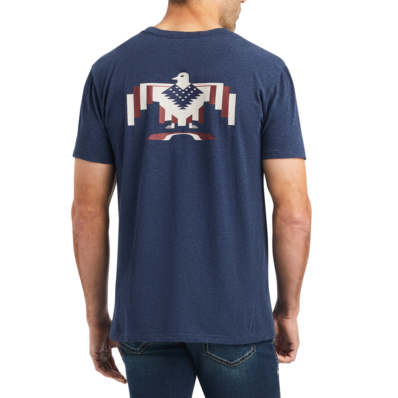 Ariat® Men's Chimayo Navy Heather Graphic T-Shirt 10042193