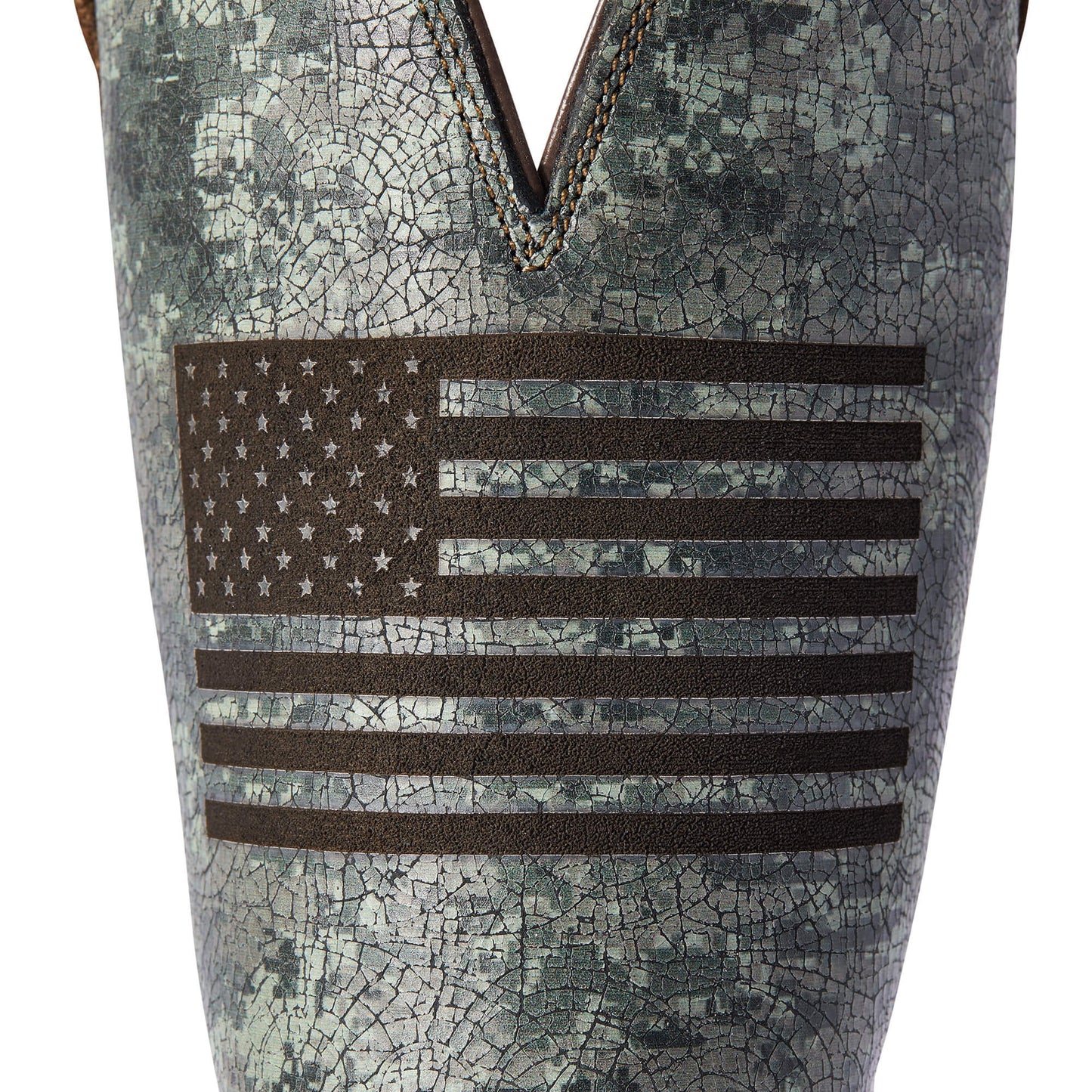 Ariat Men's Sport Flying Proud Taupe & Green Camo Square Toe Boots 10042405