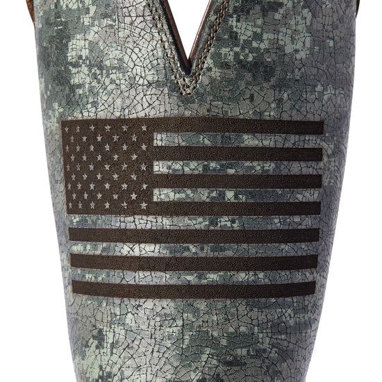 Ariat Men's Sport Flying Proud Taupe & Green Camo Square Toe Boots 10042405