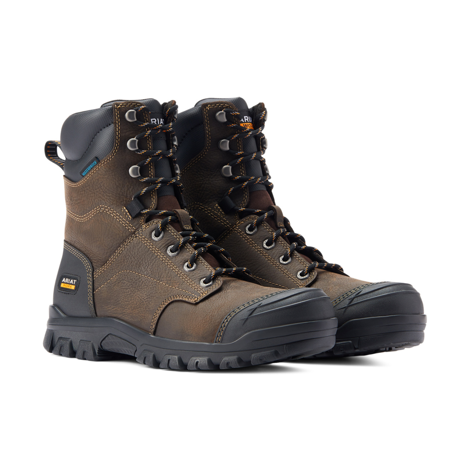 Ariat® Men's Treadfast 8" H2O Dark Brown Work Boots 10042484