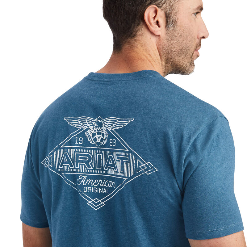 Ariat Men's Work Eagle Steel Blue T-Shirt 10042645