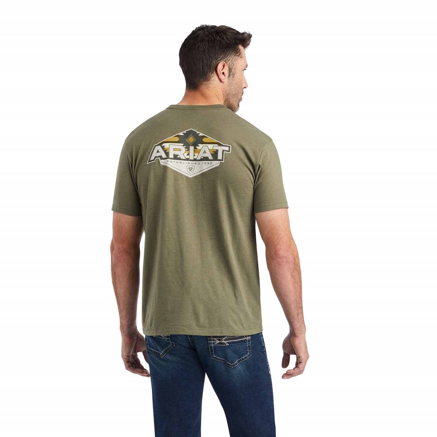 Ariat® Men's Hexafill Military Heather Graphic T-shirt 10042764