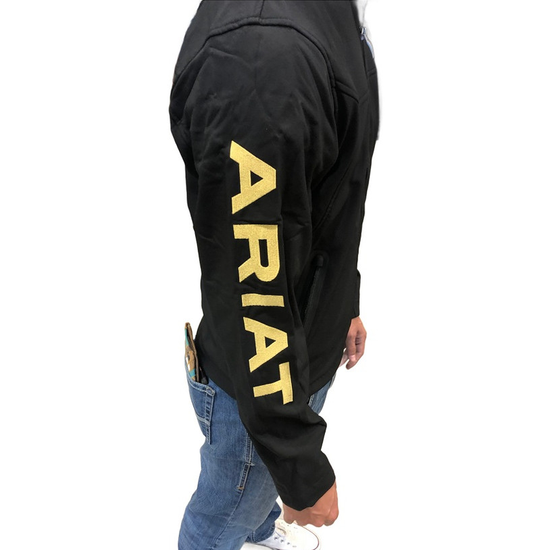 Ariat® Men's New Team Softshell Black & Gold Jacket 10043054