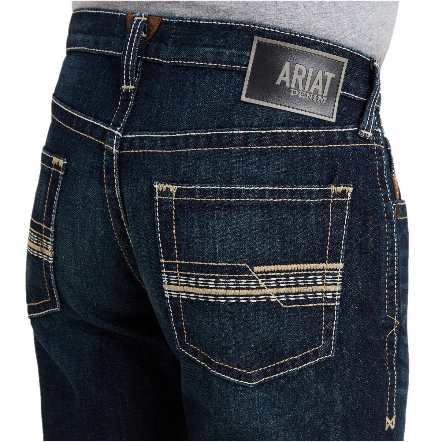 Load image into Gallery viewer, Ariat® Men&amp;#39;s M5 Roadhouse Dark Wash Straight Leg Jeans 10043189
