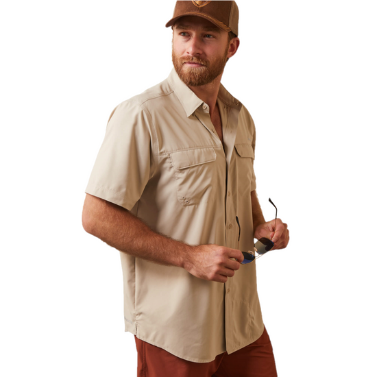 Ariat® Men's VentTEK™ Outbound Oxford Tan Button Down Shirt 10043425