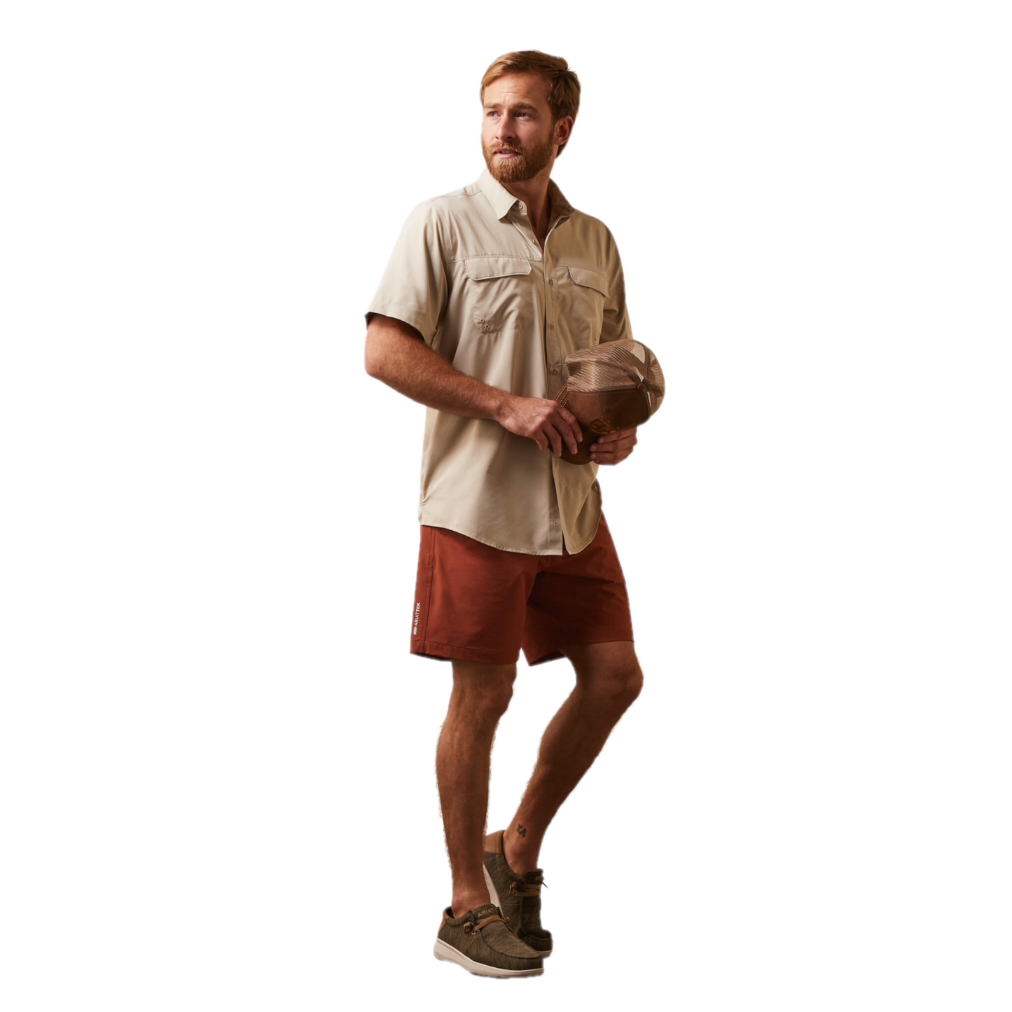 Ariat® Men's VentTEK™ Outbound Oxford Tan Button Down Shirt 10043425