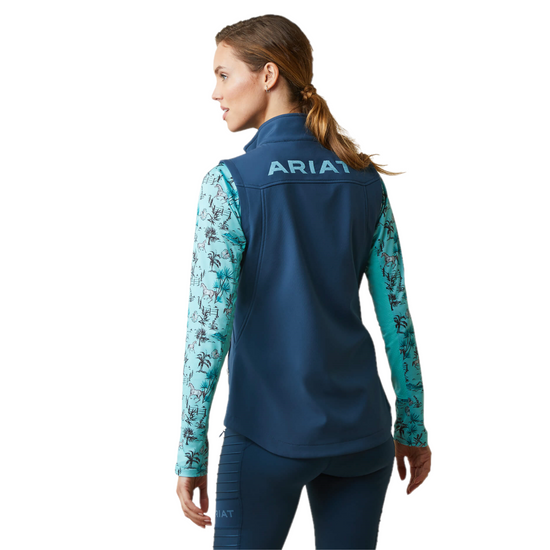 Ariat® Ladies New Team Deep Petroleum Softshell Vest 10043466