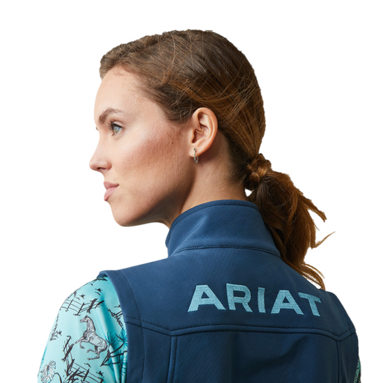 Ariat® Ladies New Team Deep Petroleum Softshell Vest 10043466