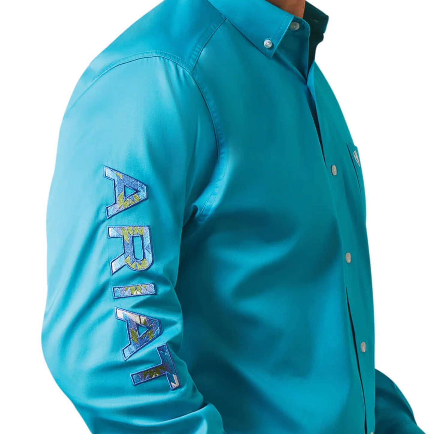 Ariat® Men's Team Logo Classic Blue Bird Button Down Shirt 10043520