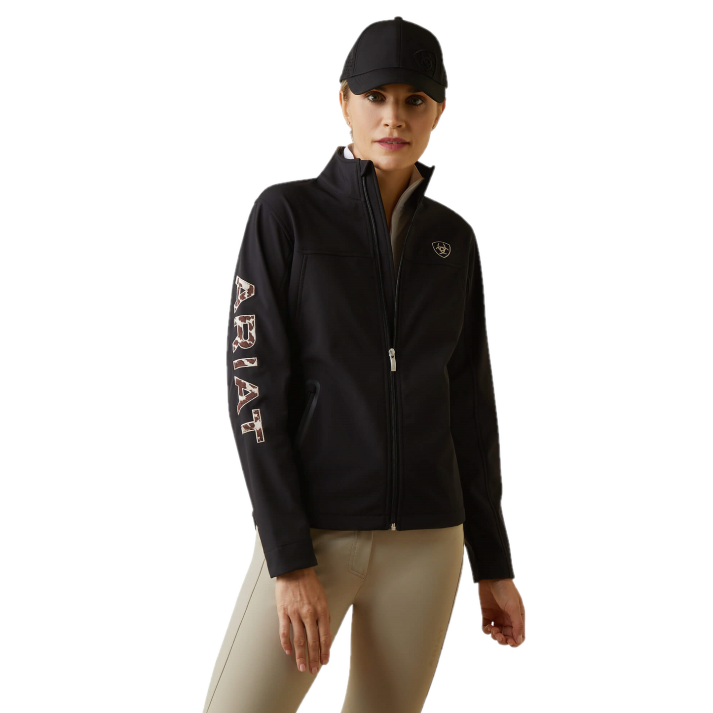 Ariat® Ladies New Team Black/Pony Softshell Jacket 10043523
